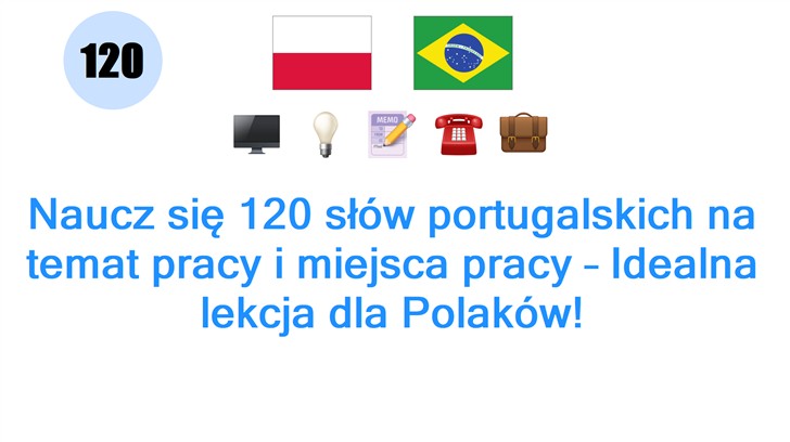 Naucz się 120 słów portugalskich na temat pracy i miejsca pracy – Idealna lekcja dla Polaków! Naucz się 120 słów portugalskich na temat pracy i miejsca pracy – Idealna lekcja dla Polaków!